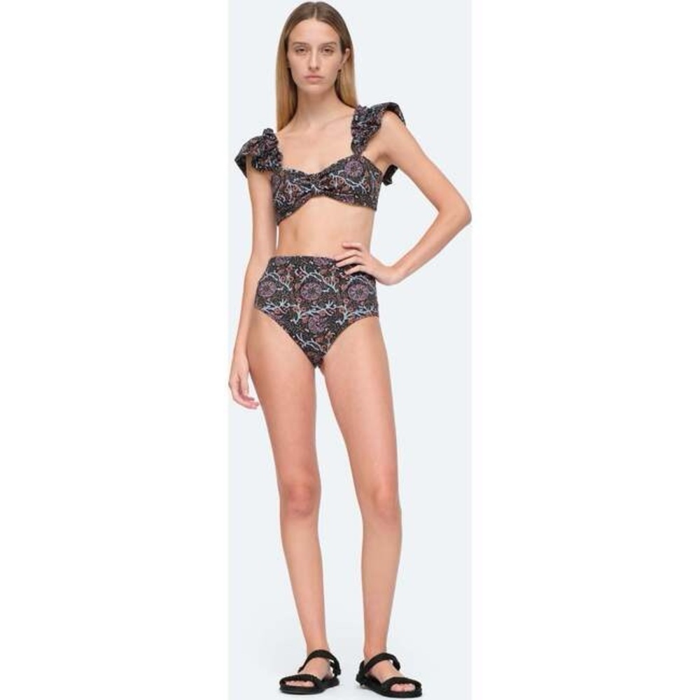 Sea NY Marlee Swim Flutter Bikini Top Small